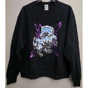 Nike SB Fleece Skate Crew Stallion‎ Unisex Black Size Large HQ3035-010 NWT